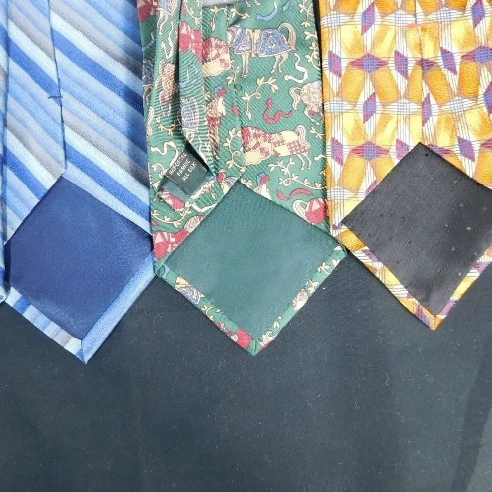 Lord & Taylor Pin-stripe, Geometric, Abstract Ties - Picture 3 of 5